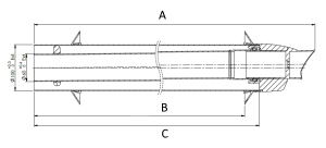 Flue 60/100mm Horizontal flue kit - Reduced height