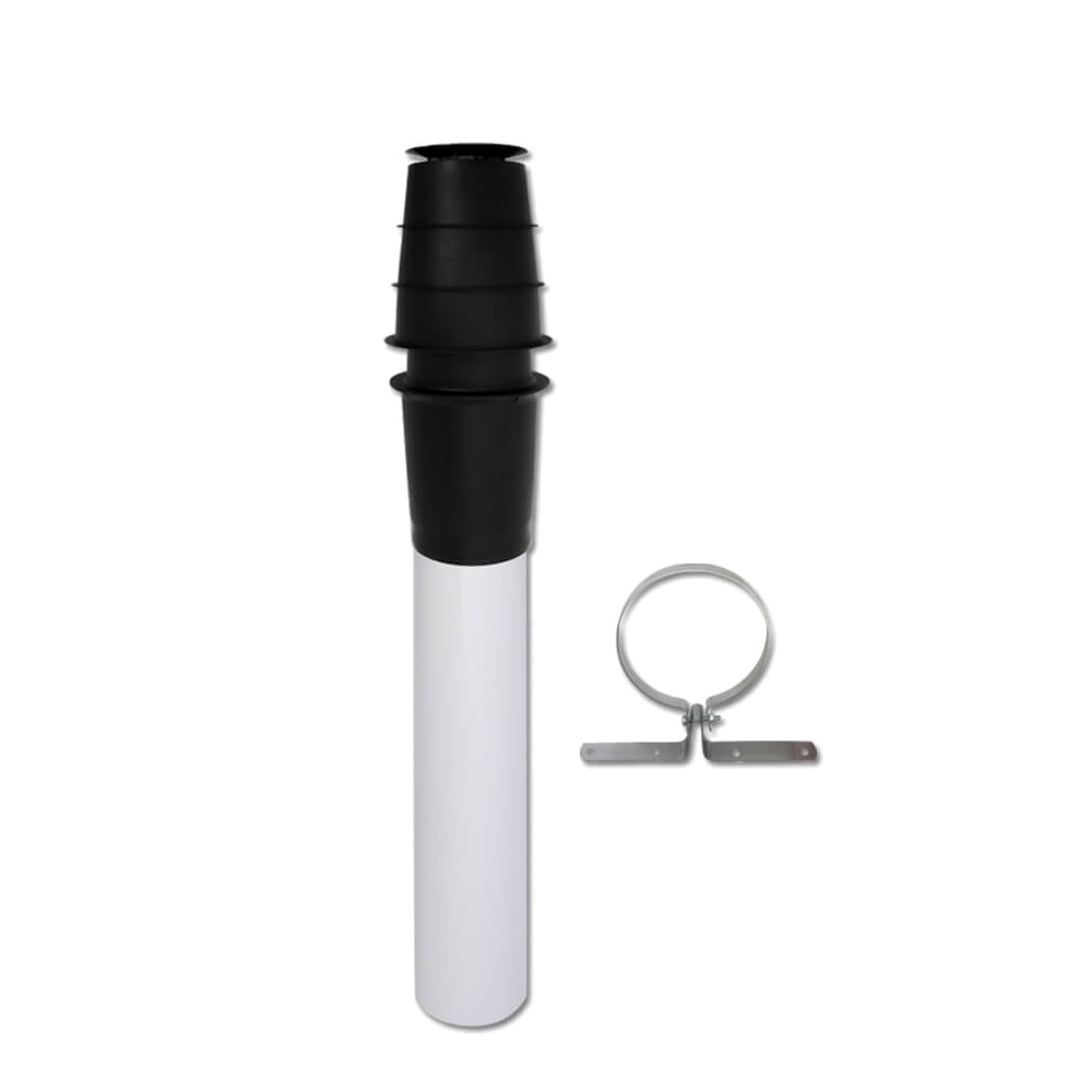 7373230 Flue 60/100mm Vertical flue kit (black) Viessmann Direct